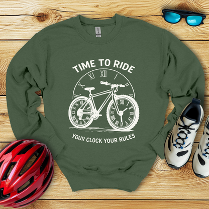 Time To Ride Your Clock Your Rules Felpa