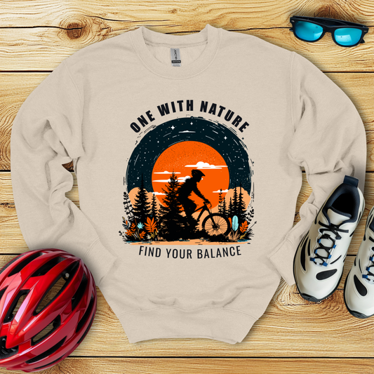 One With Nature Find Your Balance Scuro Felpa