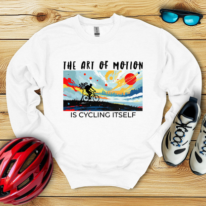 The Art Of Motion Is Cycling Itself Felpa