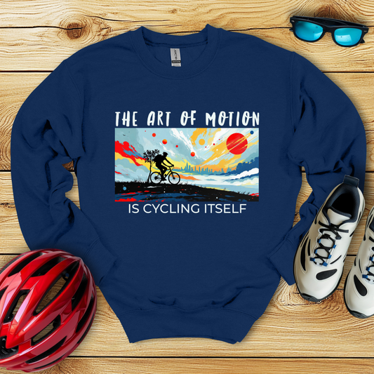 The Art Of Motion Is Cycling Itself Felpa