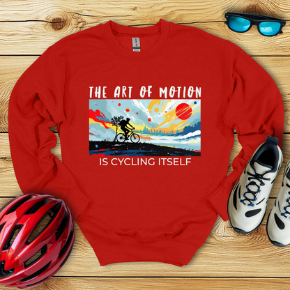 The Art Of Motion Is Cycling Itself Felpa