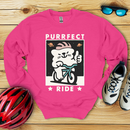 Purrfect Ride Felpa