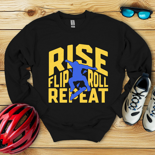 Rise Flip Roll Repeat Felpa