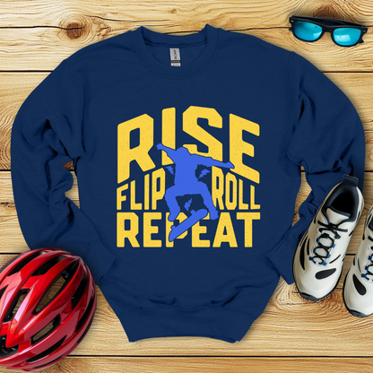 Rise Flip Roll Repeat Felpa