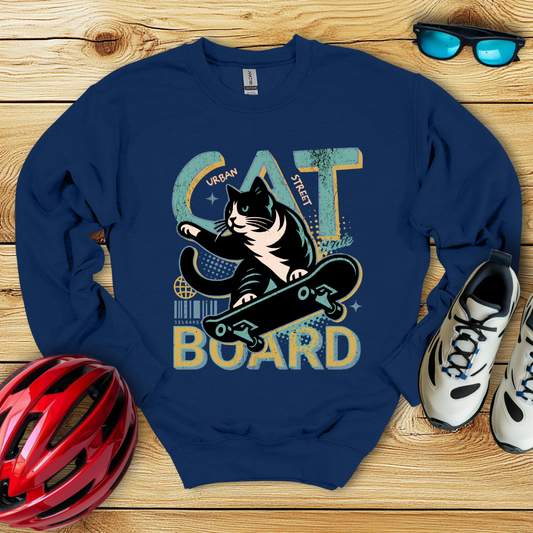 Cat Board Verde Acqua Felpa