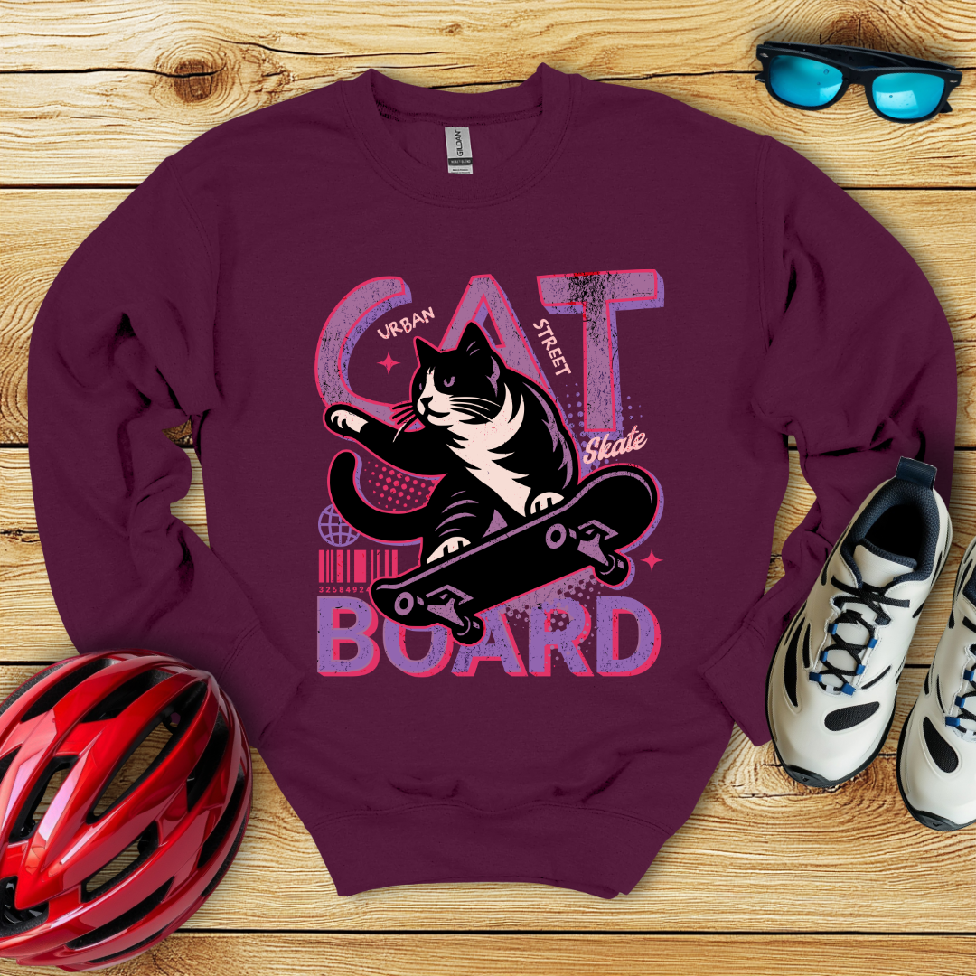 Cat Board Viola Felpa