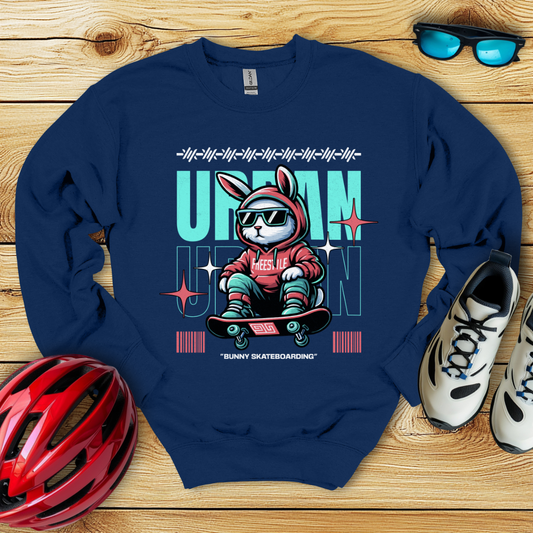 Bunny Skateboarding Felpa
