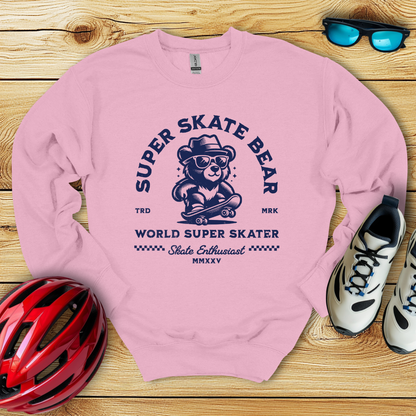 Super Skate Bear Felpa