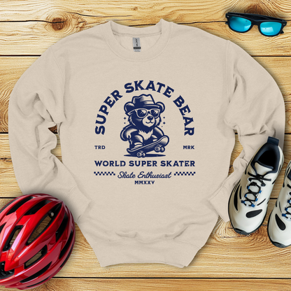 Super Skate Bear Felpa