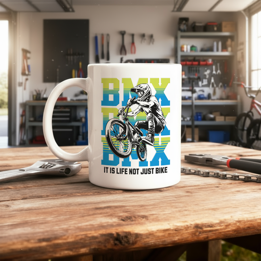 It Is Life Not Just Bike Lime Tazza