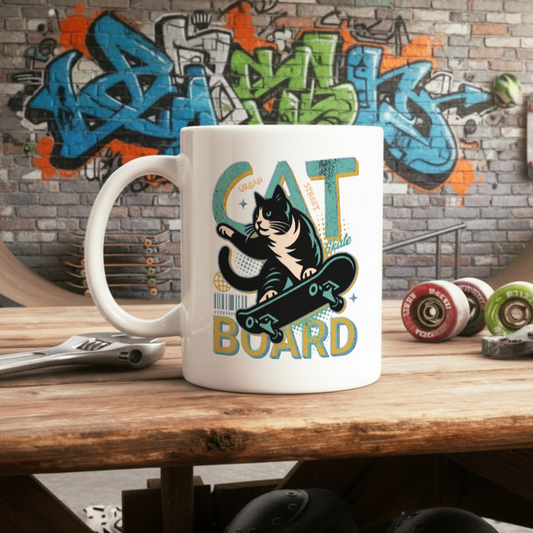 Cat Board Verde Acqua Tazza