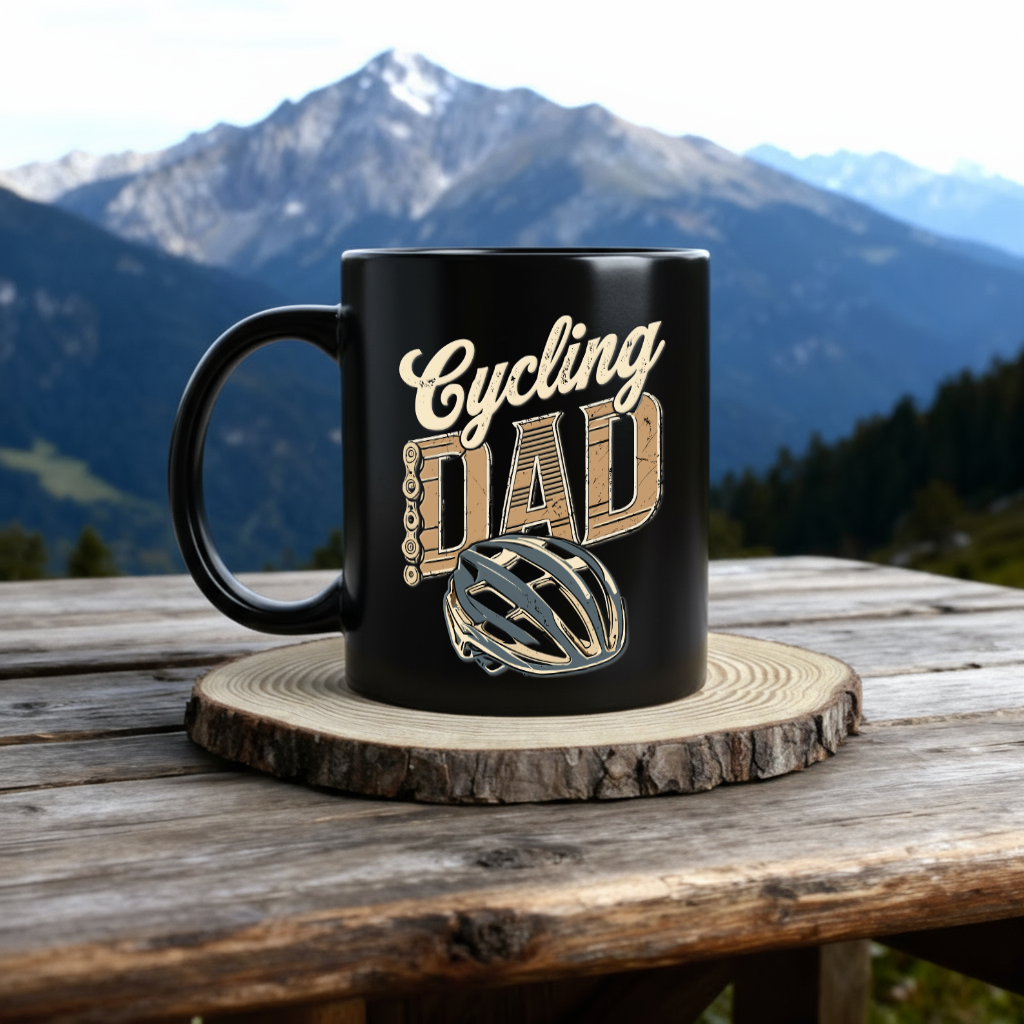Cycling Dad Tazza Nera