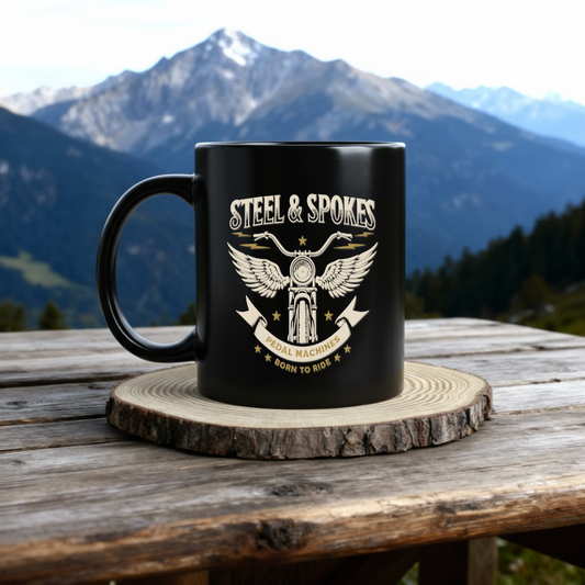 Steel & Spokes Tazza Nera