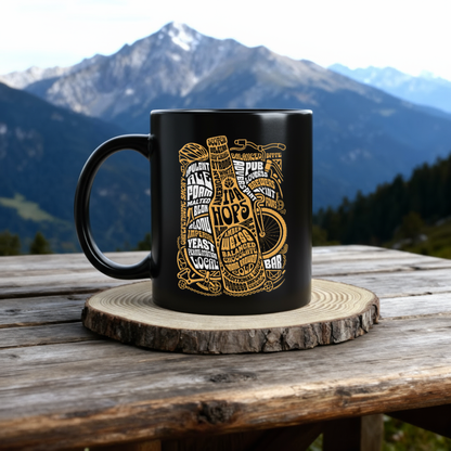 Beer And Bike Tazza Nera