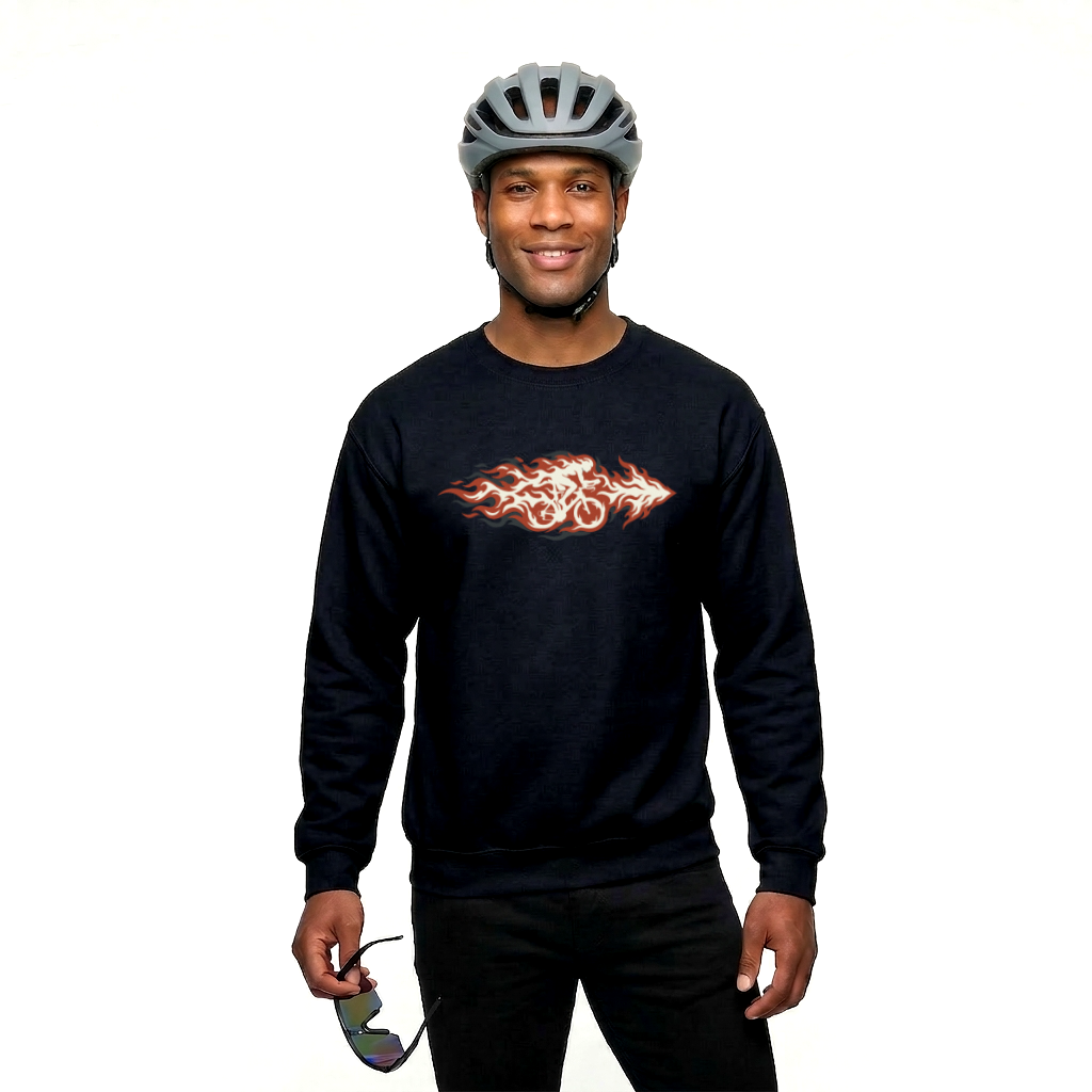 Fire Cyclist Felpa