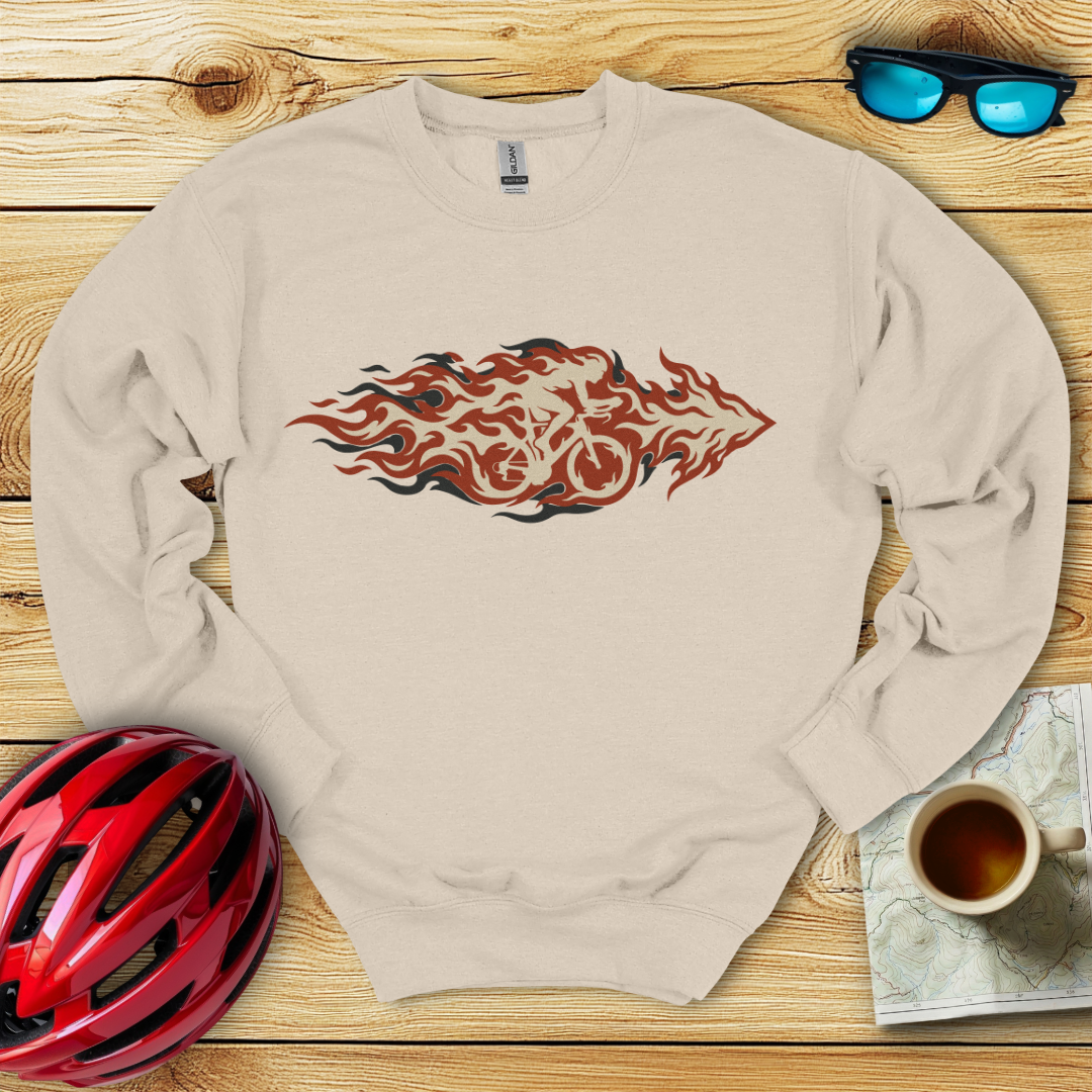 Fire Cyclist Felpa