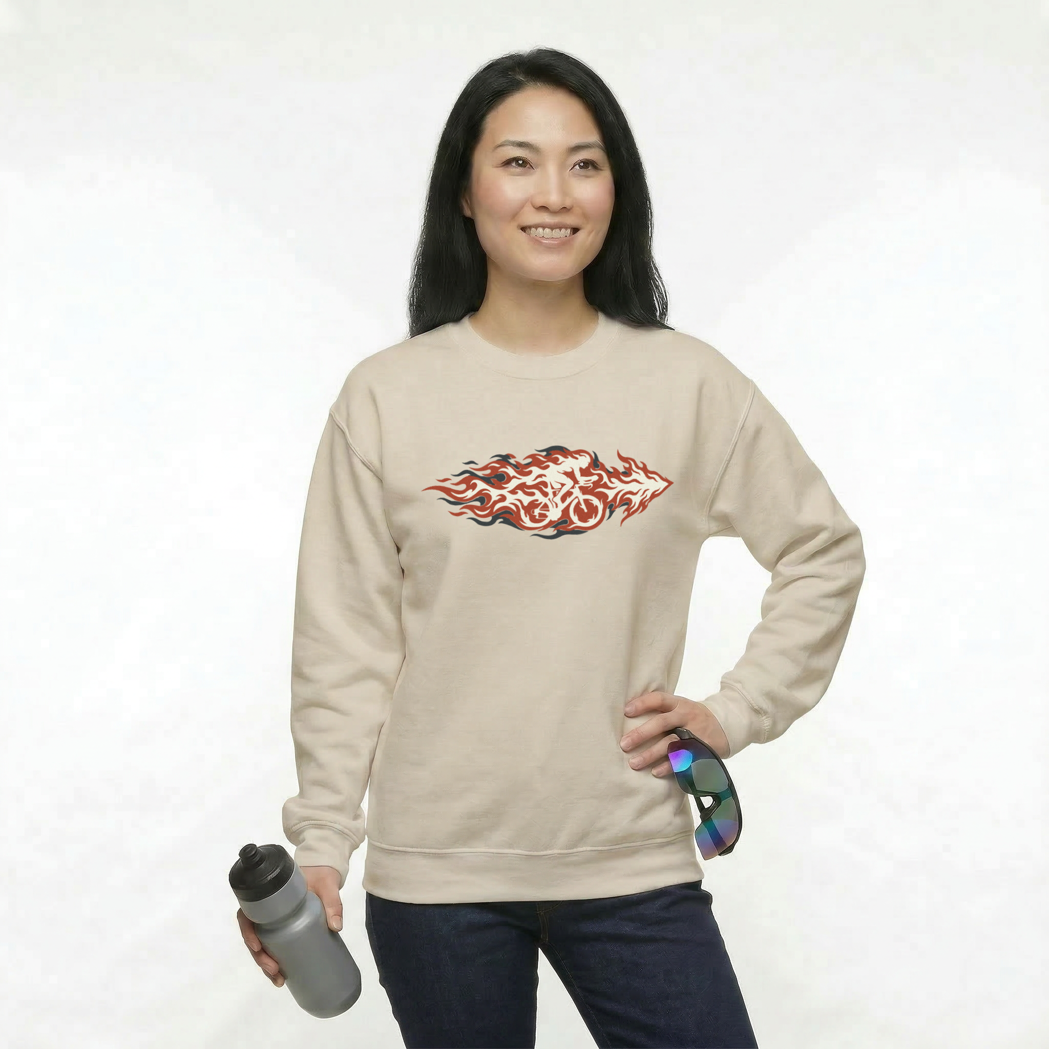 Fire Cyclist Sweatshirt