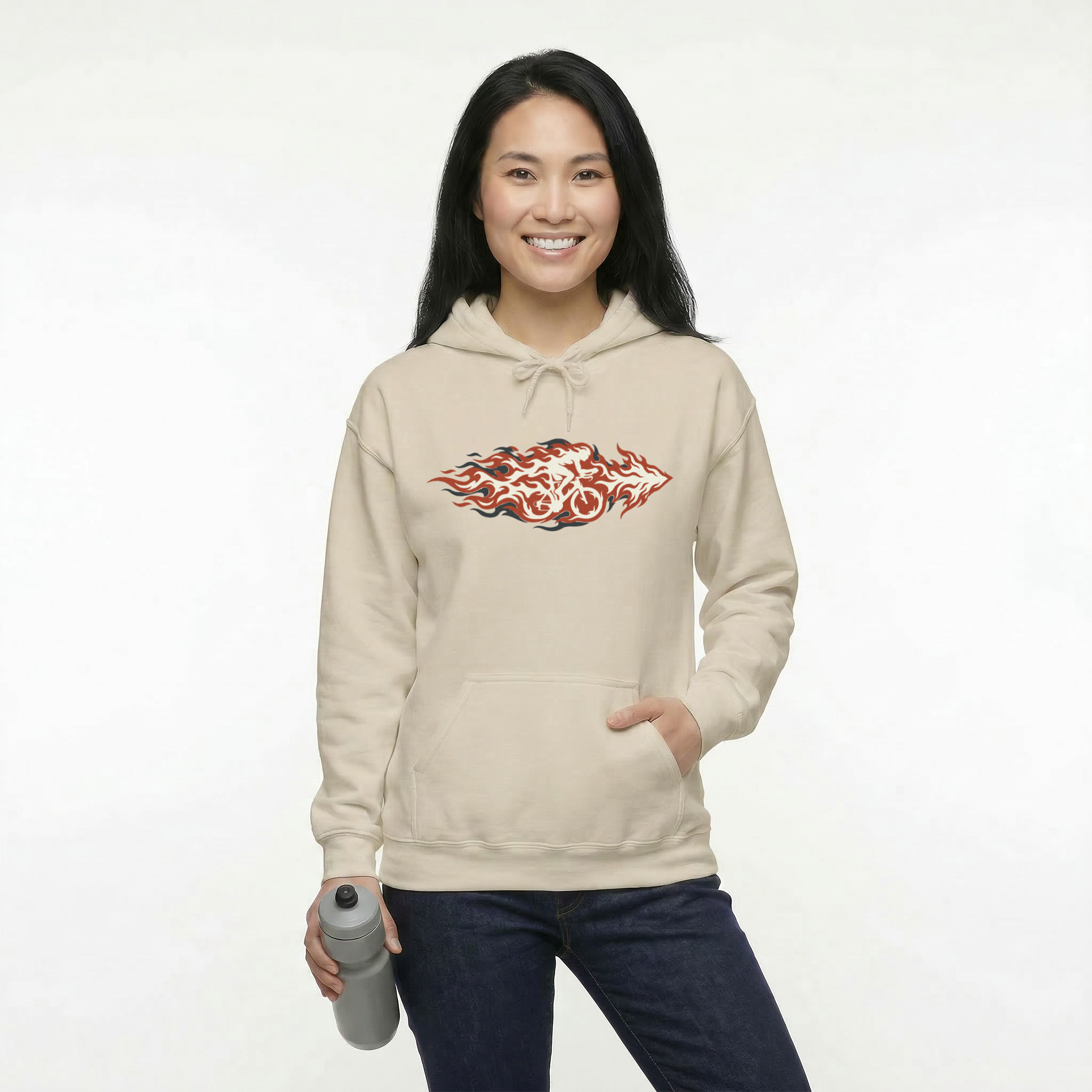 Fire Cyclist Hoodie