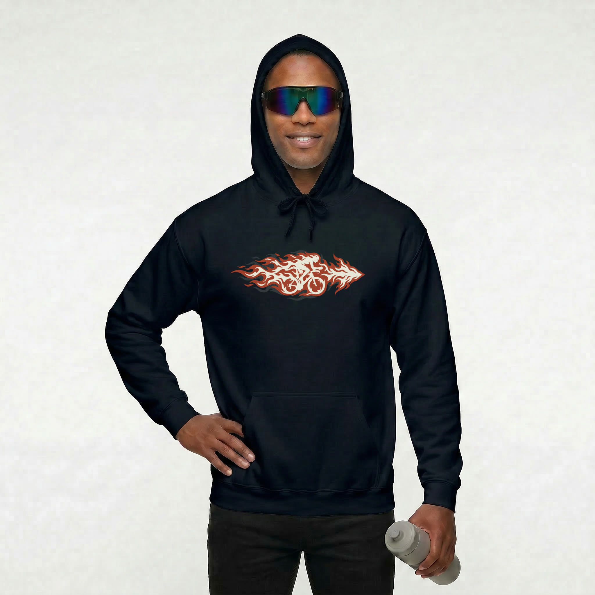 Fire Cyclist Hoodie