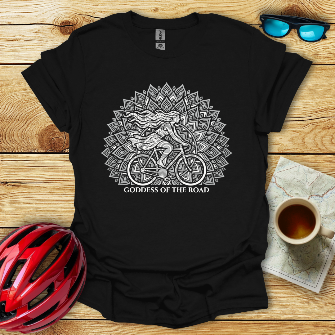 Goddess Of The Road Monochrome T-Shirt