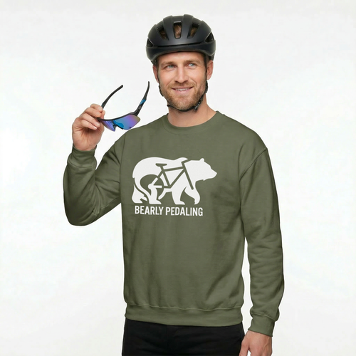 Bearly Pedaling Sweatshirt