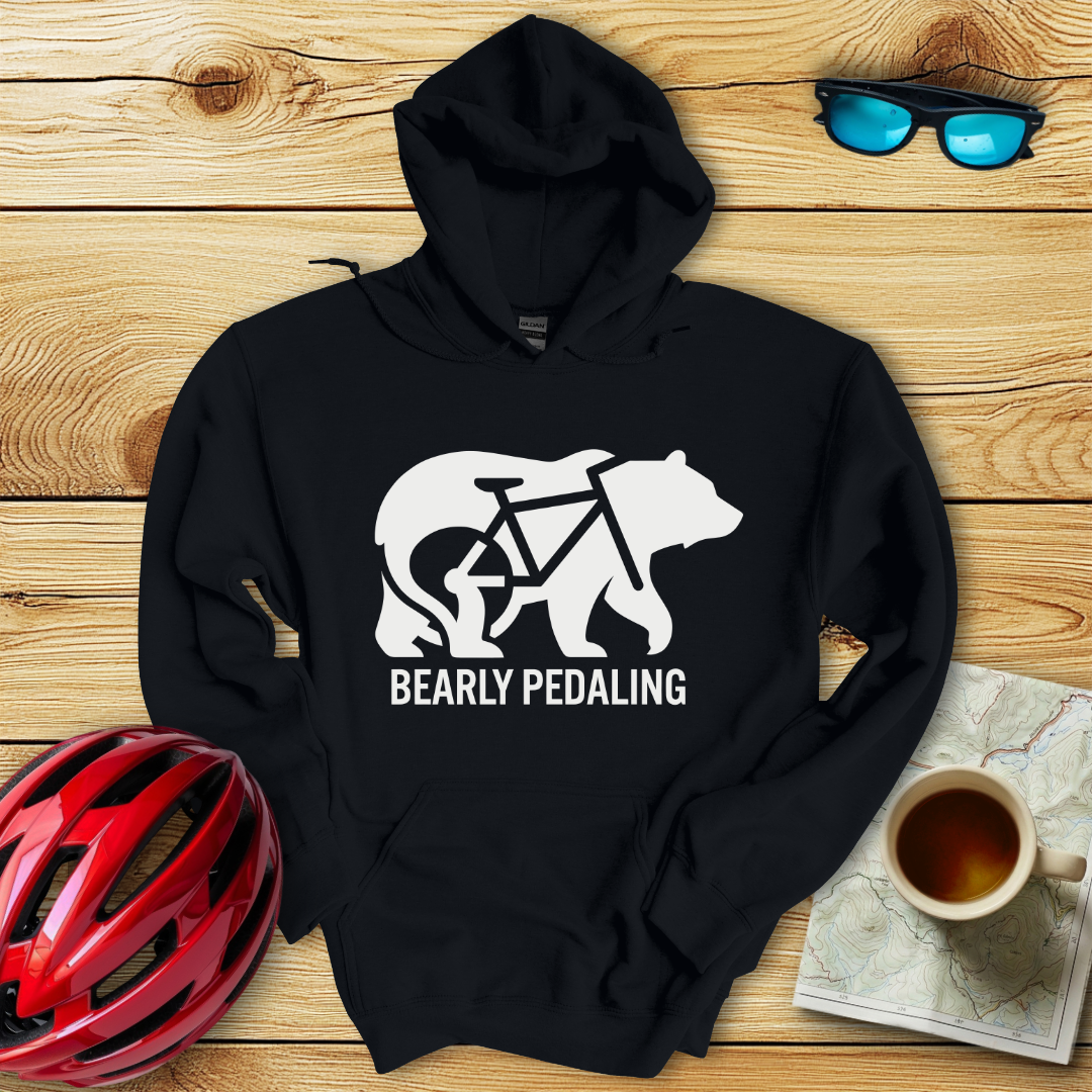 Bearly Pedaling Hoodie