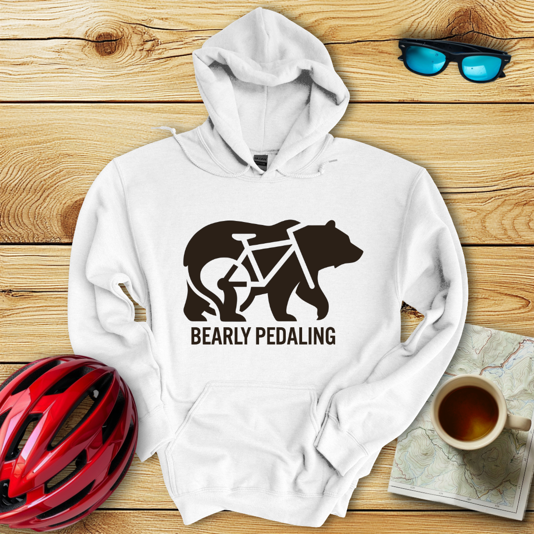 Bearly Pedaling Hoodie