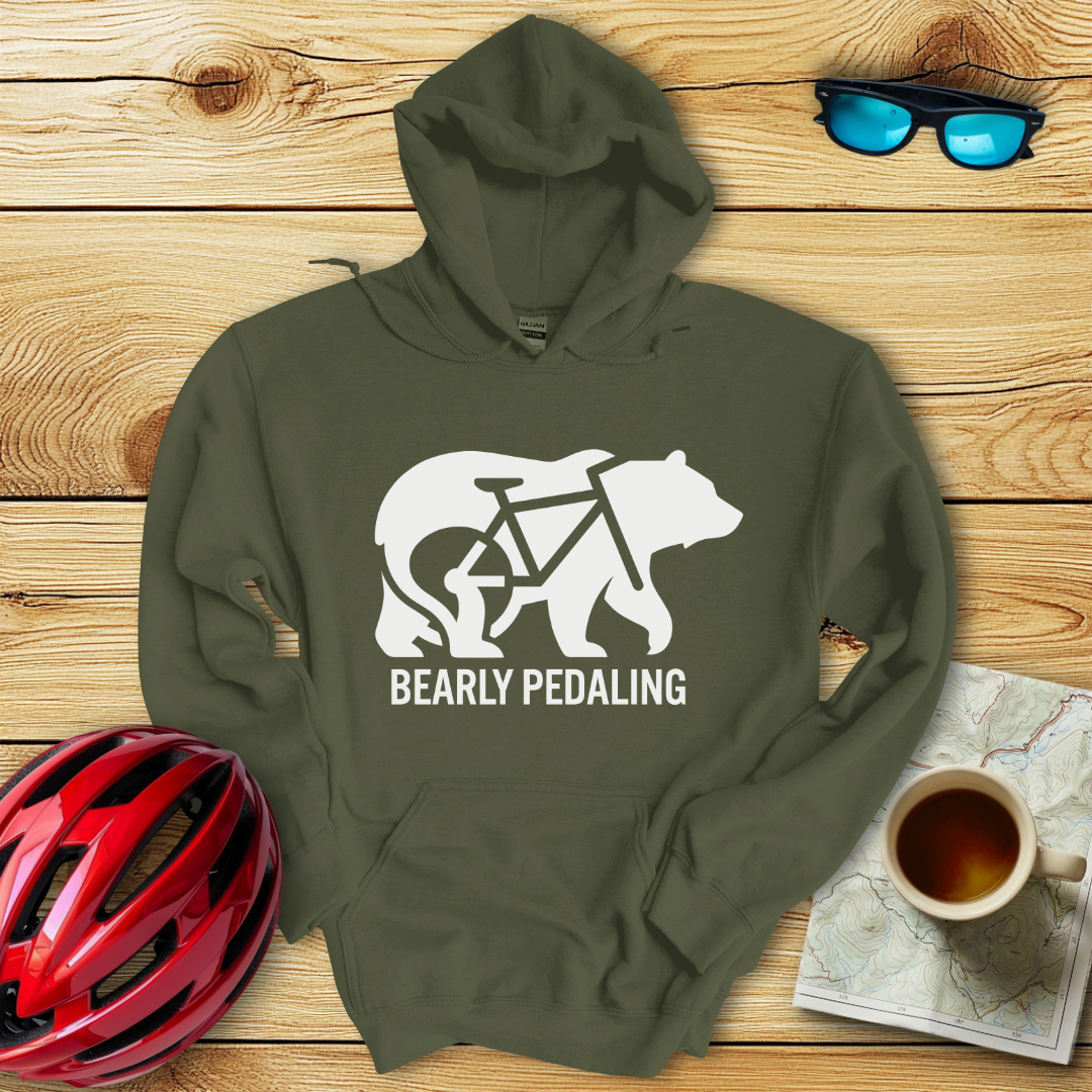 Bearly Pedaling Hoodie
