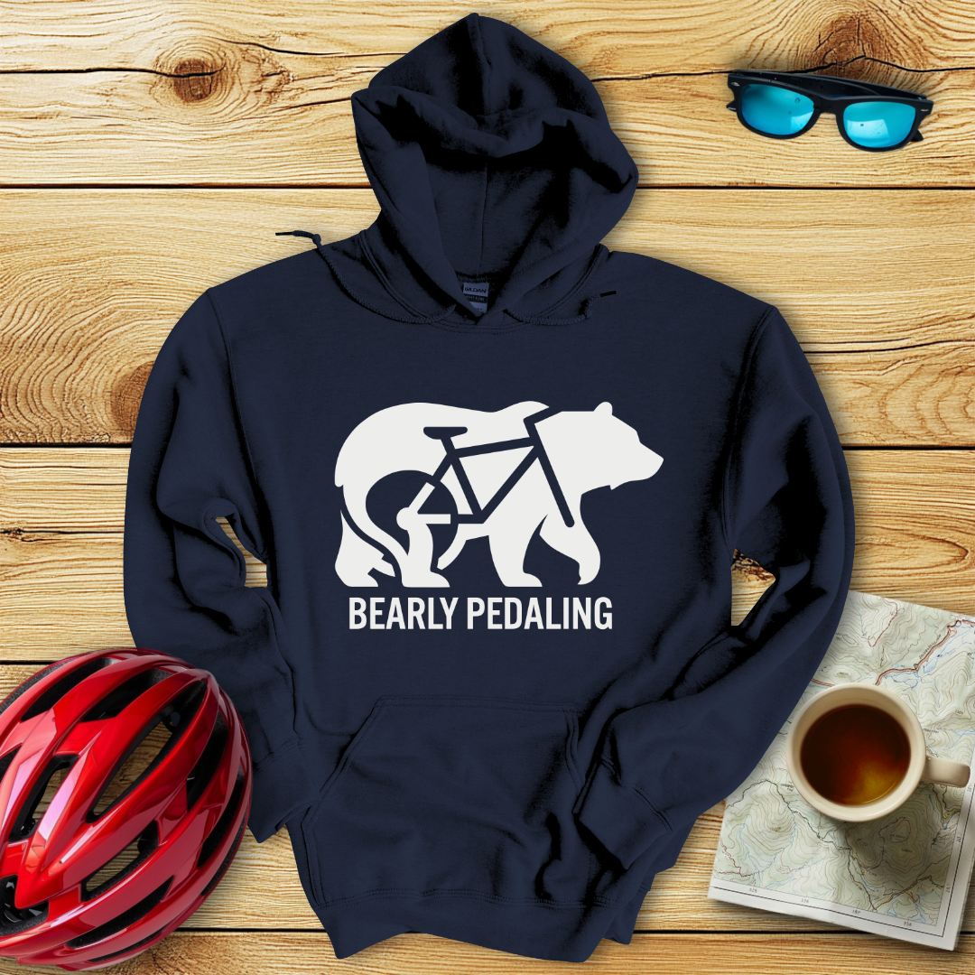 Bearly Pedaling Hoodie