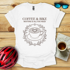 Women's Coffee & Bike Routine T-Shirt