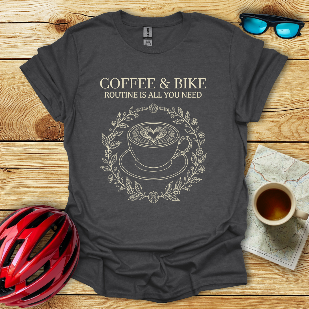 Women's Coffee & Bike Routine T-Shirt