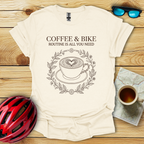 Women's Coffee & Bike Routine T-Shirt