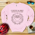 Woman's Coffee & Bike Routine Sweatshirt