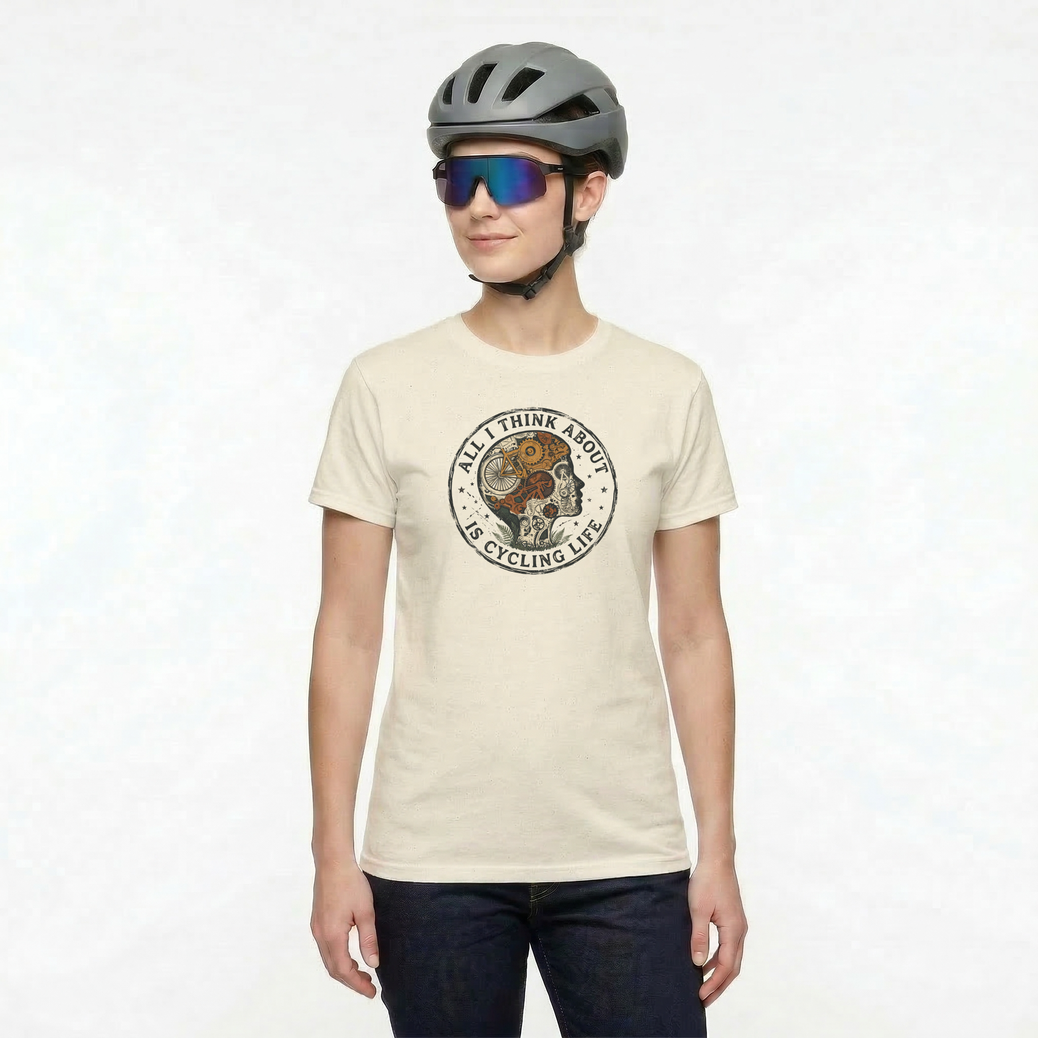 Cycling Life Gears Woman T-Shirt
