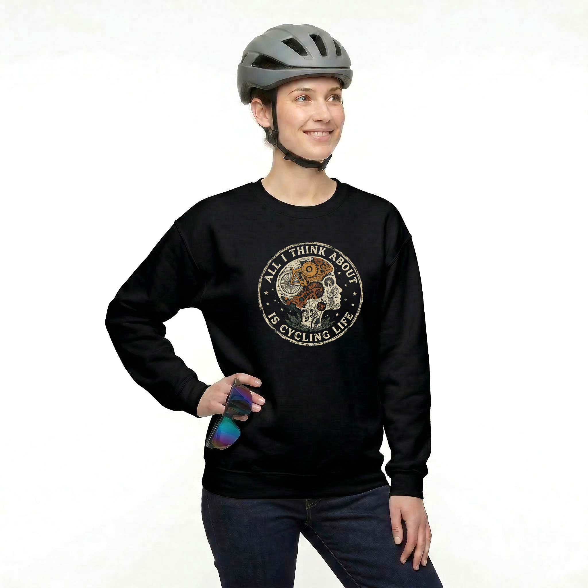 Cycling Life Gears Woman Sweatshirt