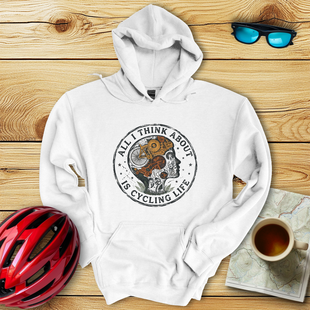 Cycling Life Gears Woman Hoodie