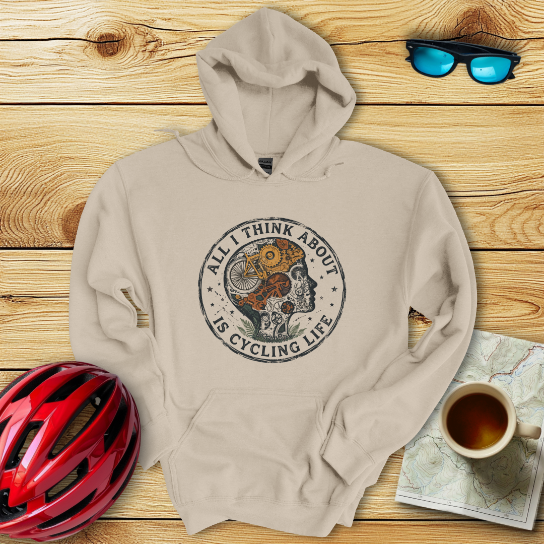 Cycling Life Gears Woman Hoodie