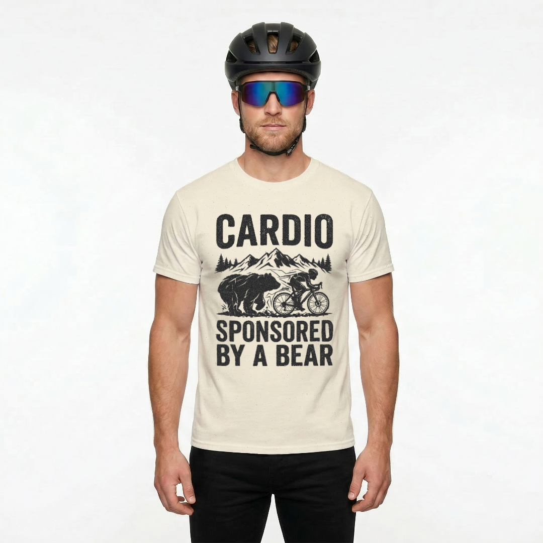 Cardio Sponsored By A Bear T-Shirt