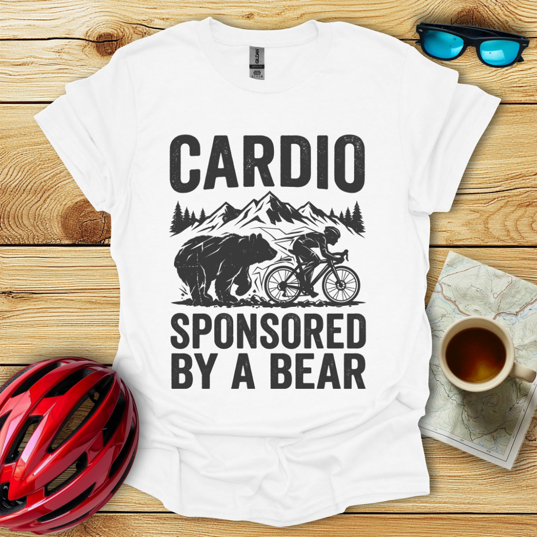 Cardio Sponsored By A Bear T-Shirt