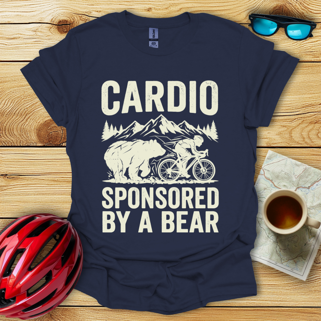 Cardio Sponsored By A Bear T-Shirt