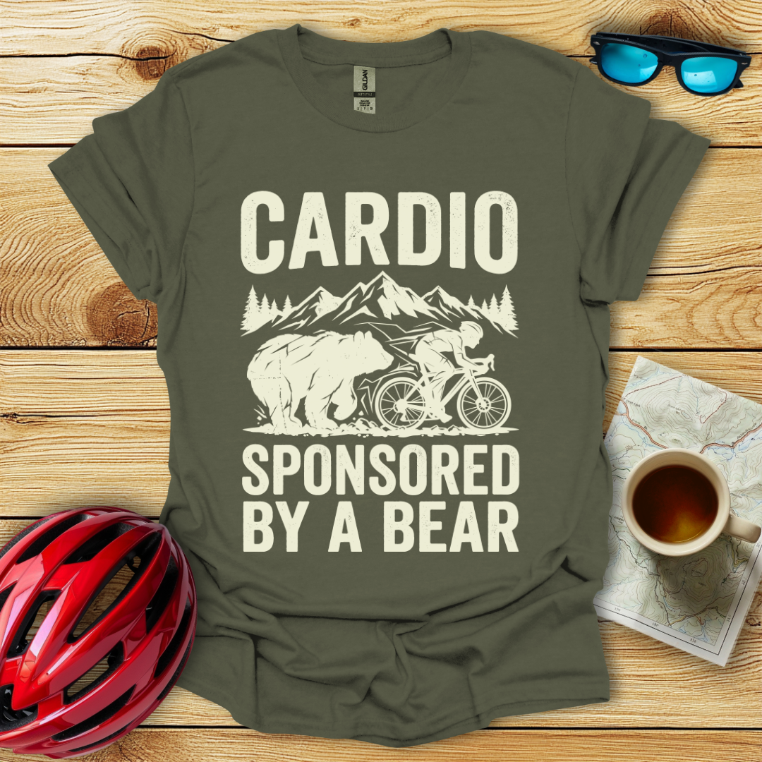 Cardio Sponsored By A Bear T-Shirt