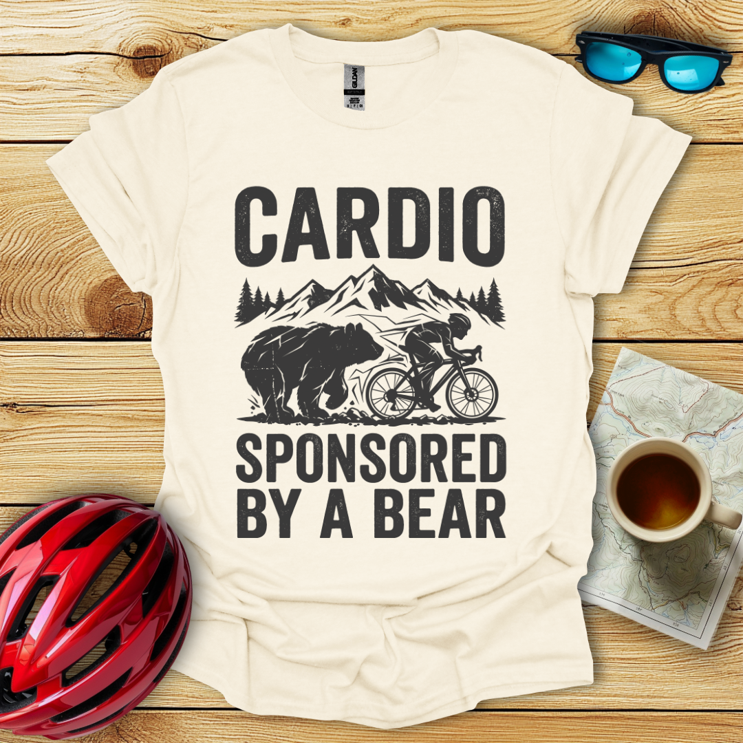 Cardio Sponsored By A Bear T-Shirt