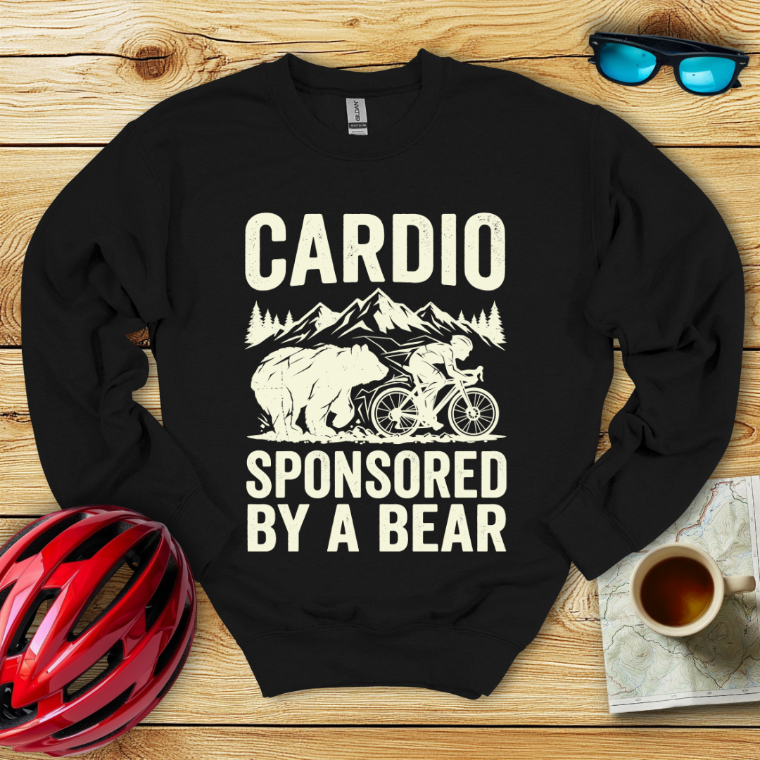 Cardio Sponsored By A Bear Sweatshirt