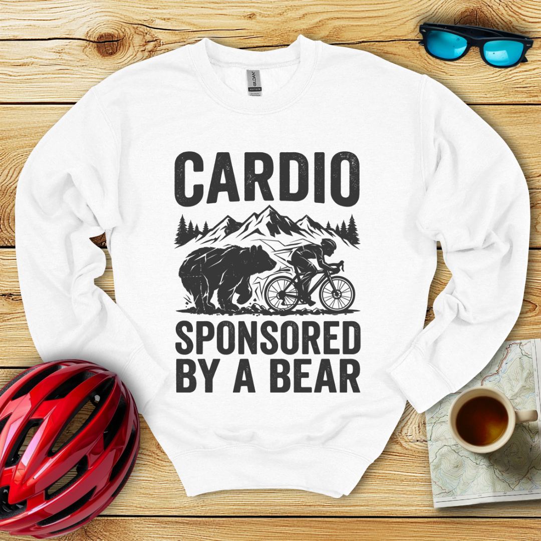 Cardio Sponsored By A Bear Sweatshirt
