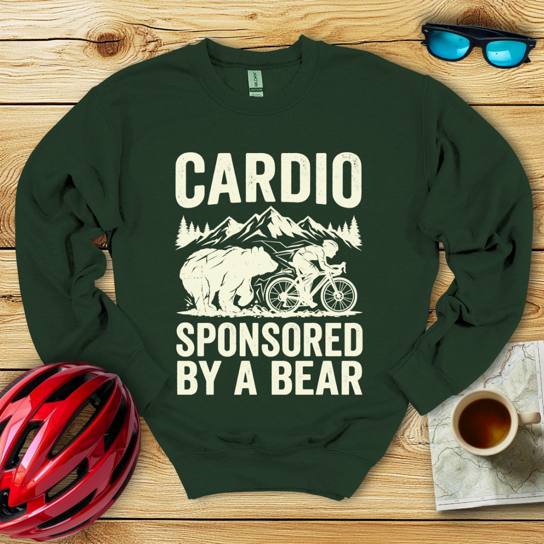 Cardio Sponsored By A Bear Sweatshirt