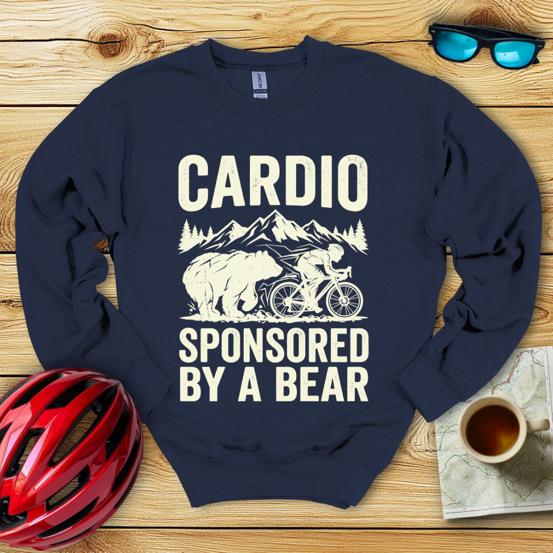 Cardio Sponsored By A Bear Sweatshirt