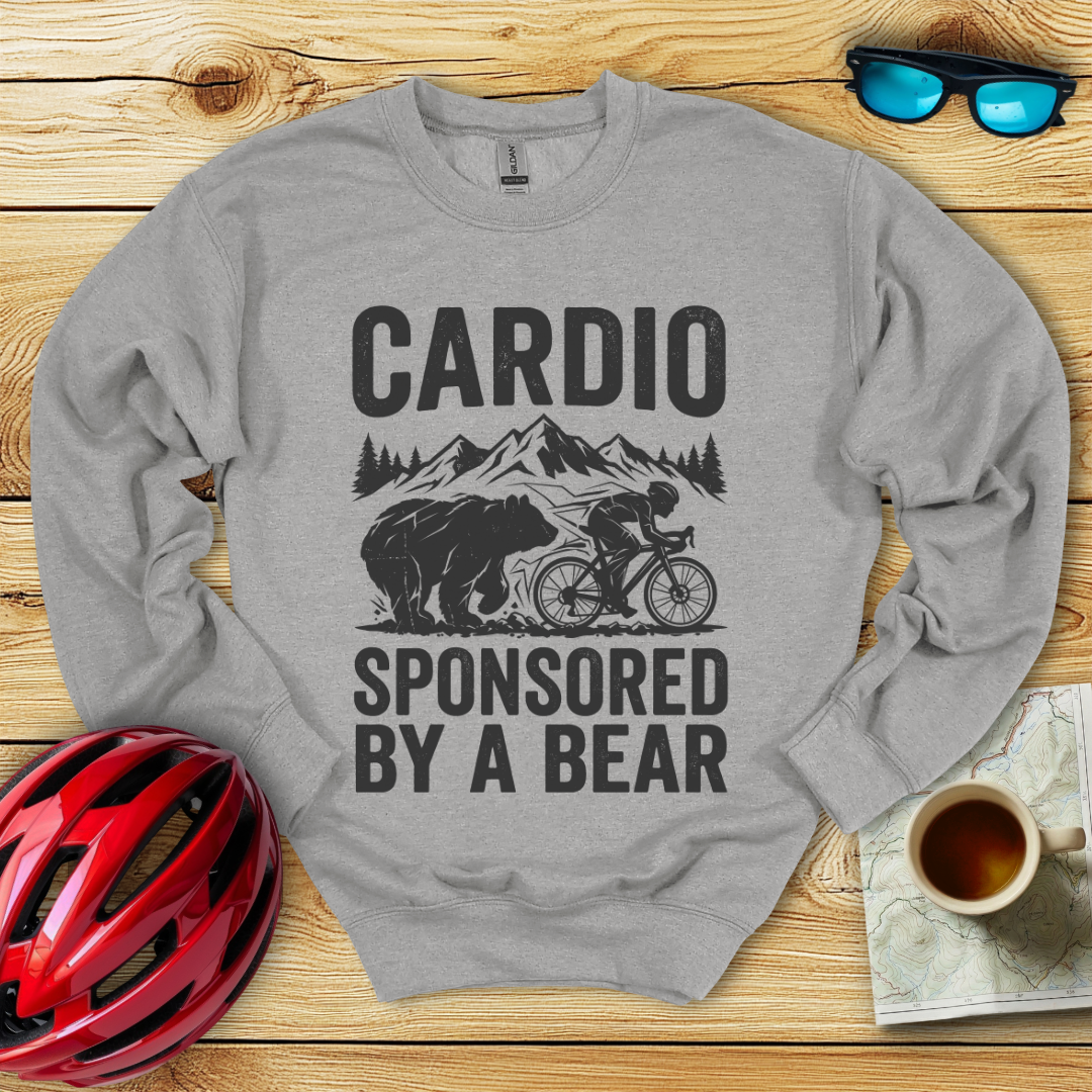 Cardio Sponsored By A Bear Sweatshirt