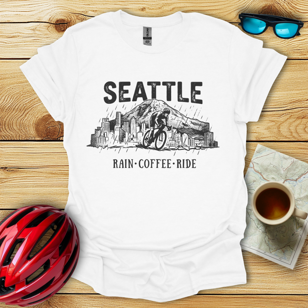 Seattle Rain Coffee Ride T-Shirt