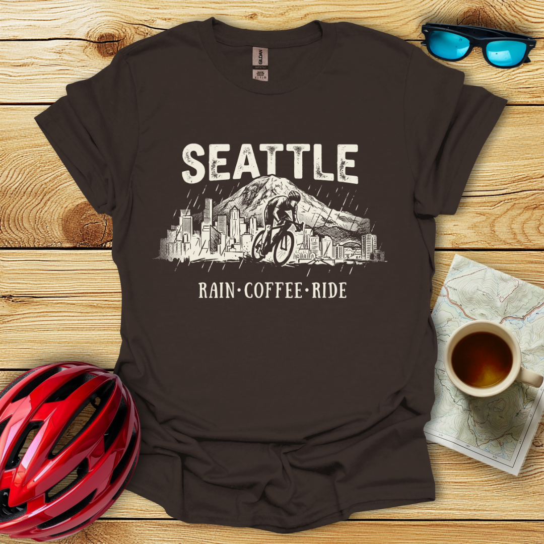 Seattle Rain Coffee Ride T-Shirt