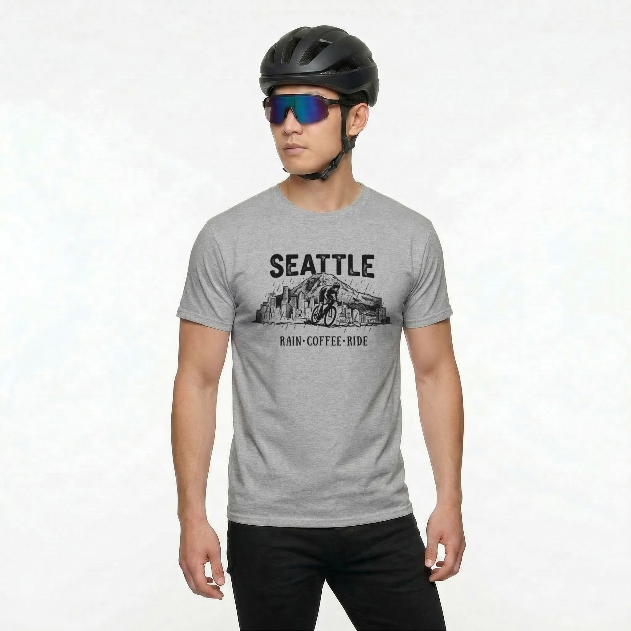 Seattle Rain Coffee Ride T-Shirt
